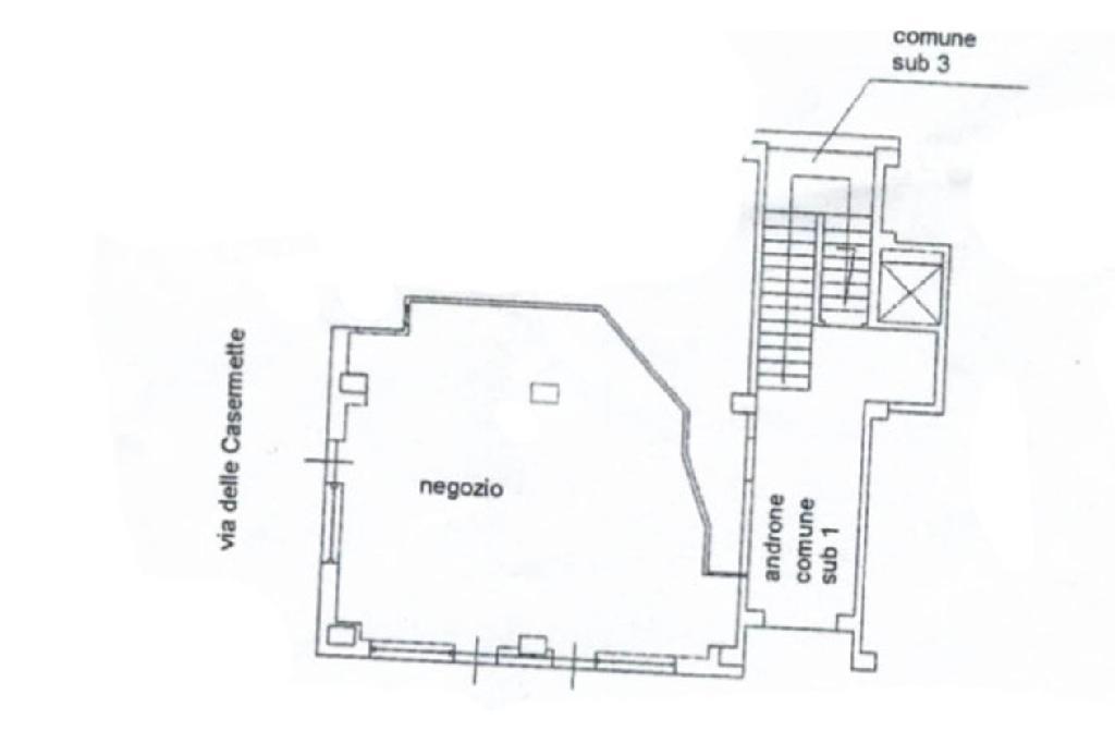 Negozio in Via delle Casermette 36, Foggia, {3} - Planimetria 1