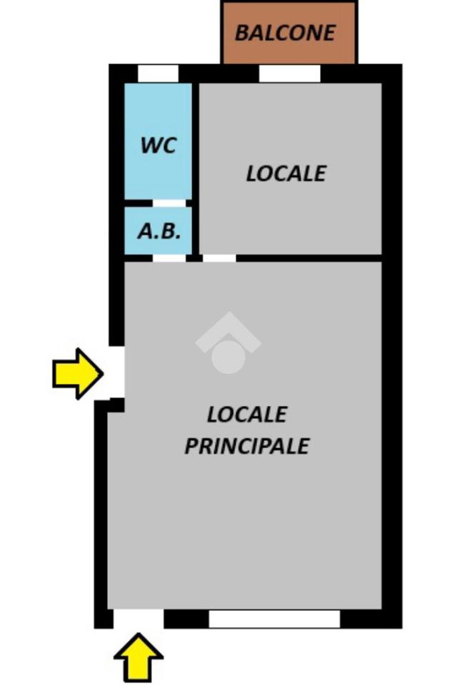 Ufficio in Ufficio Via Febo Borromeo 12, Cassano D'Adda, {3} - Planimetria 1