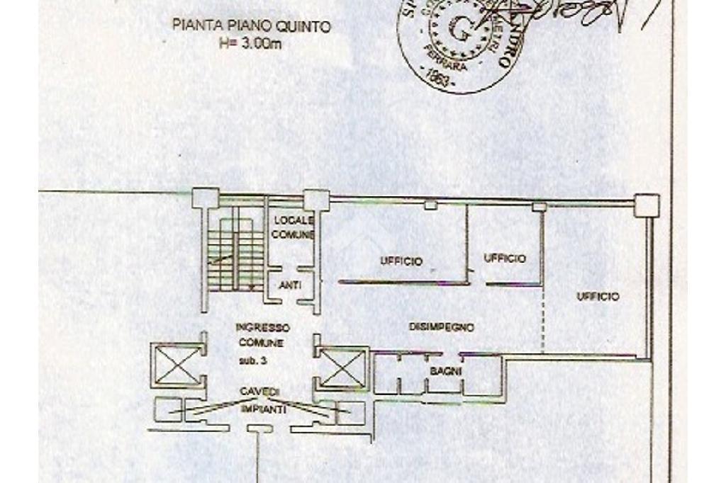 Ufficio in Via Giuseppe Brini 45, Bologna, {3} - Planimetria 1