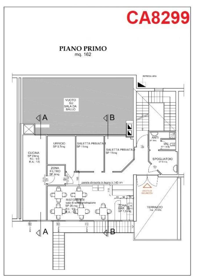 Negozio in Via Maria Melato 3, Reggio nell'Emilia, {3} - Planimetria 1
