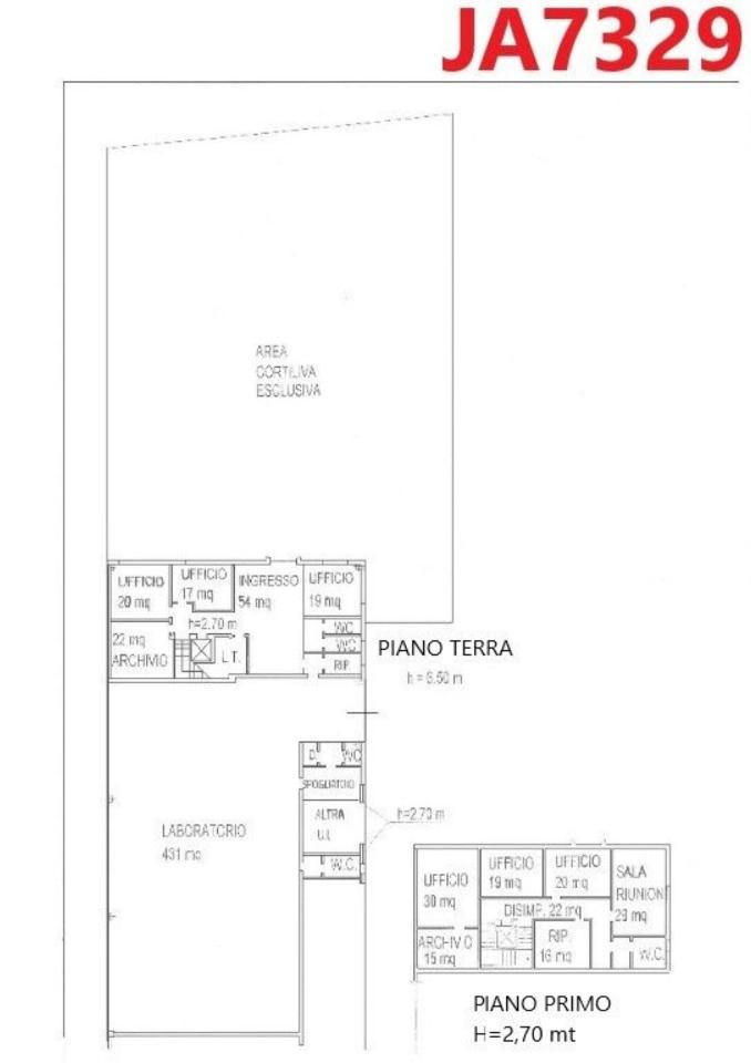 Capannone in Via Gorganza 32, Reggio Emilia, {3} - Planimetria 1