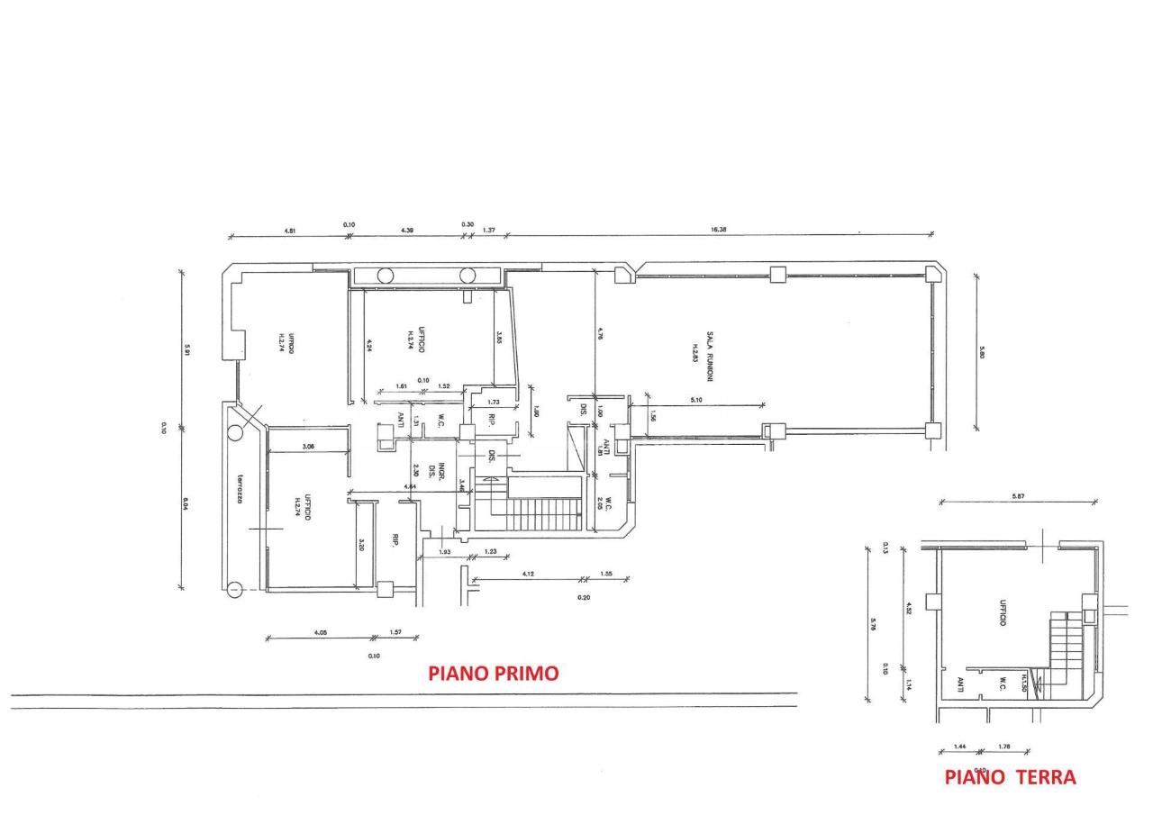 Ufficio in Via Candelu' 13, Reggio Emilia, {3} - Planimetria 1