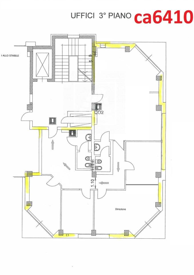 Ufficio in Via Candelu' 20, Reggio Emilia, {3} - Planimetria 1
