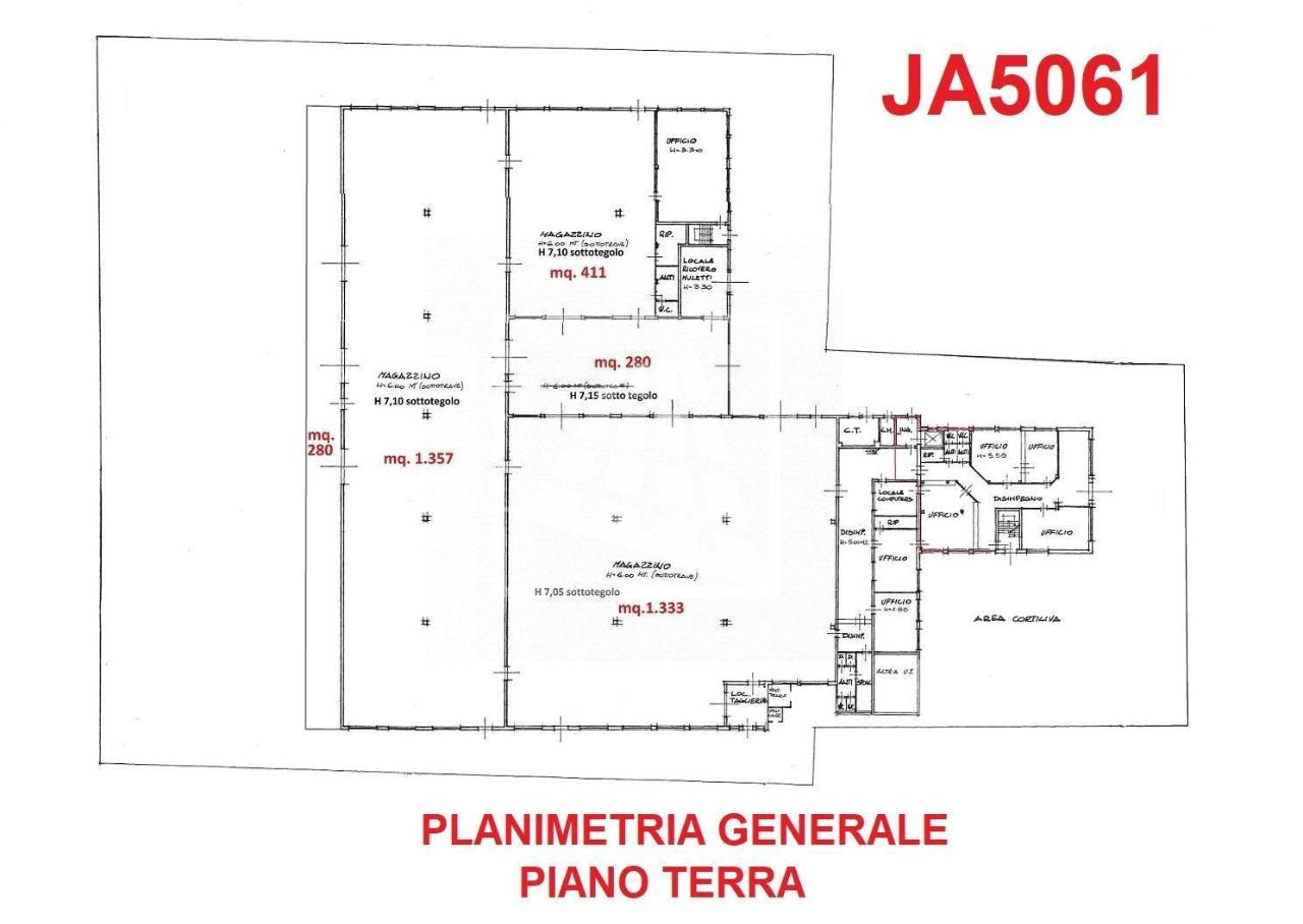 Capannone in Via Pablo Picasso 40, Reggio Emilia, {3} - Planimetria 1