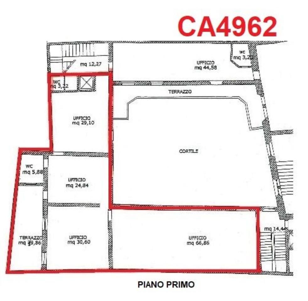 Ufficio in Via del Consorzio 8, Reggio Emilia, {3} - Planimetria 1