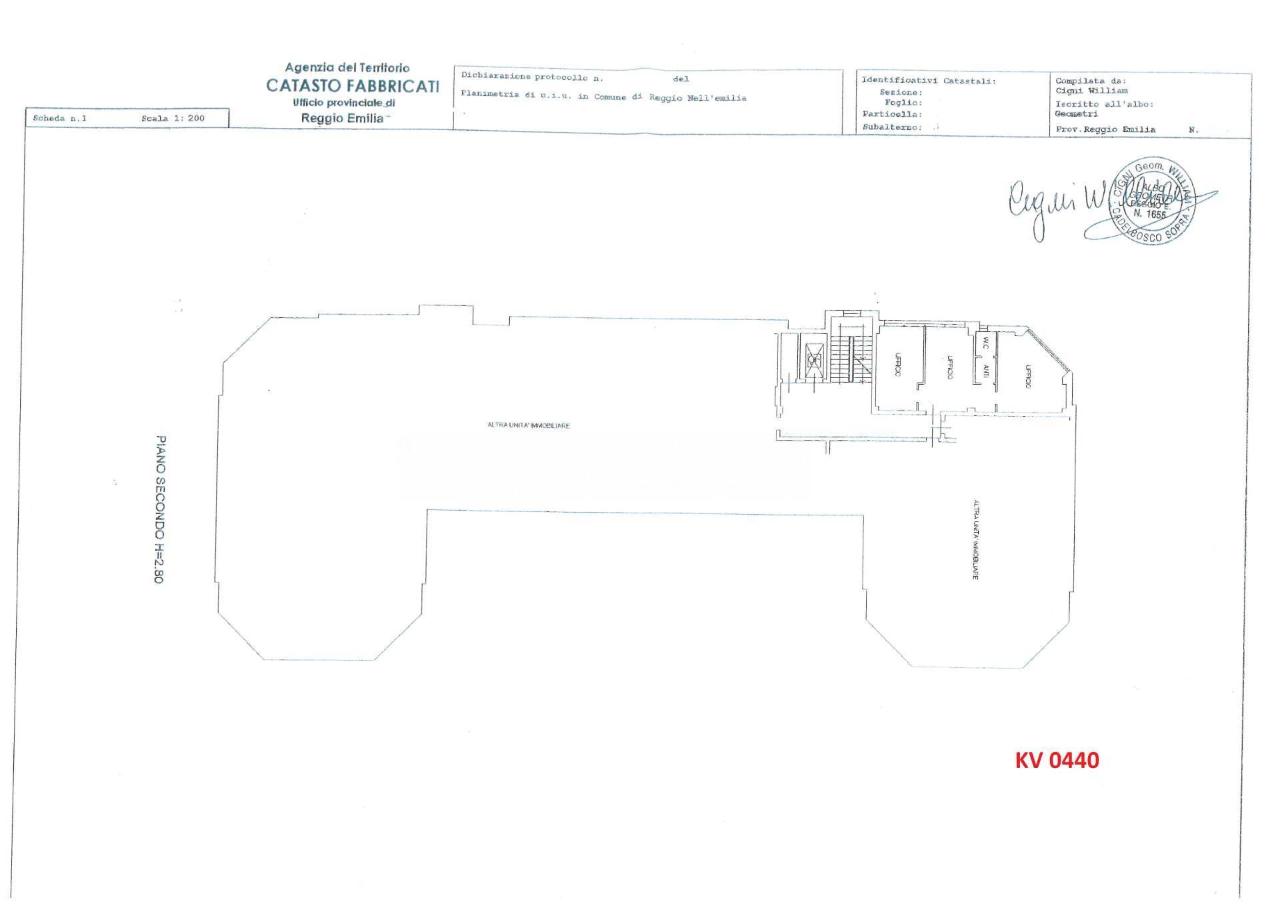 Ufficio in Via Meuccio Ruini 41, Reggio Emilia, {3} - Planimetria 1