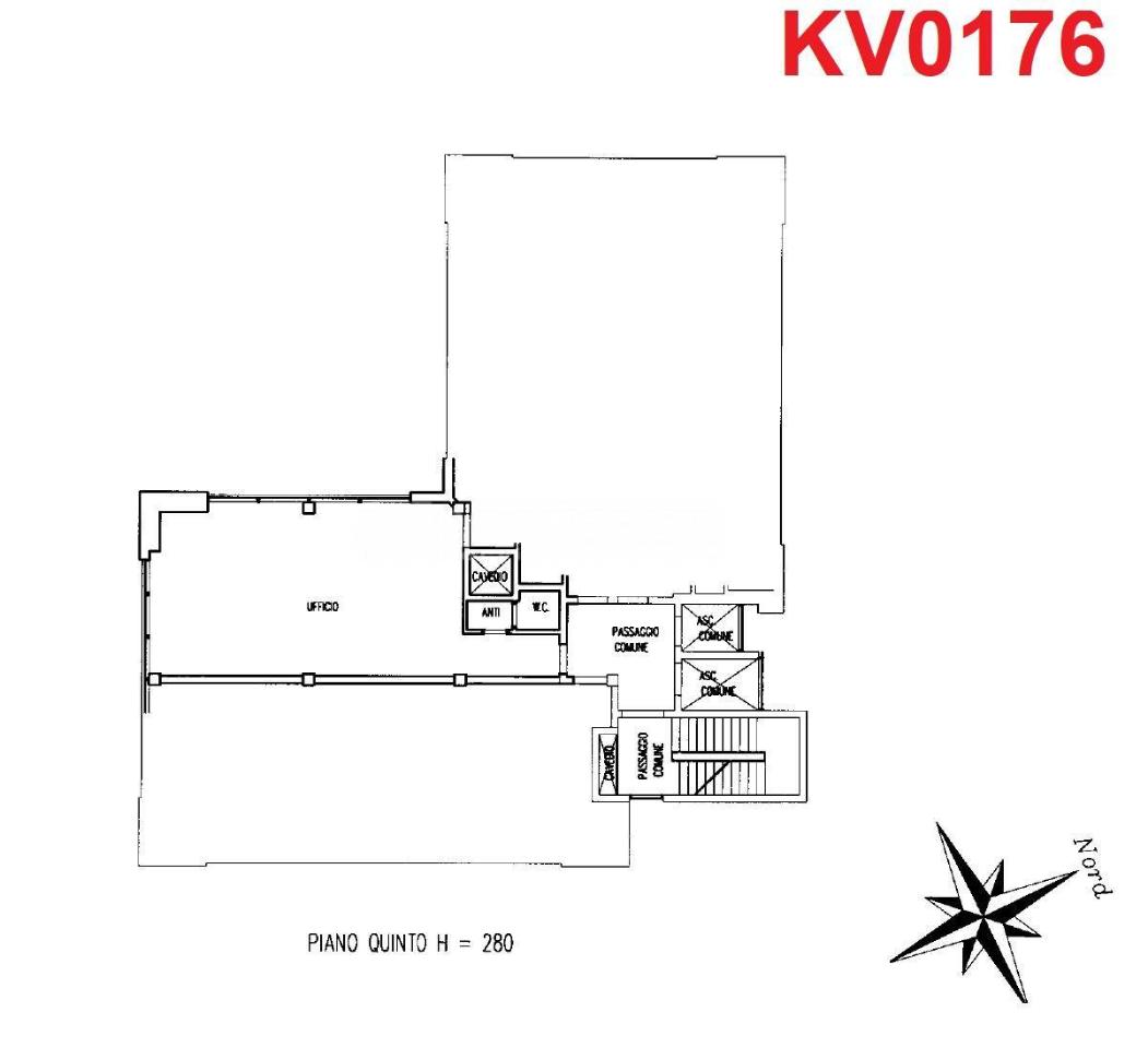 Ufficio in Via Cesare Zavattini 88, Reggio Emilia, {3} - Planimetria 1