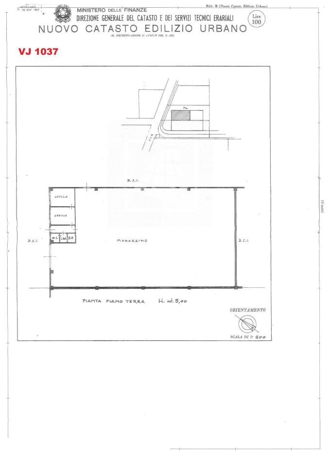 Capannone in Via Felice Casorati 8, Reggio Emilia, {3} - Planimetria 1