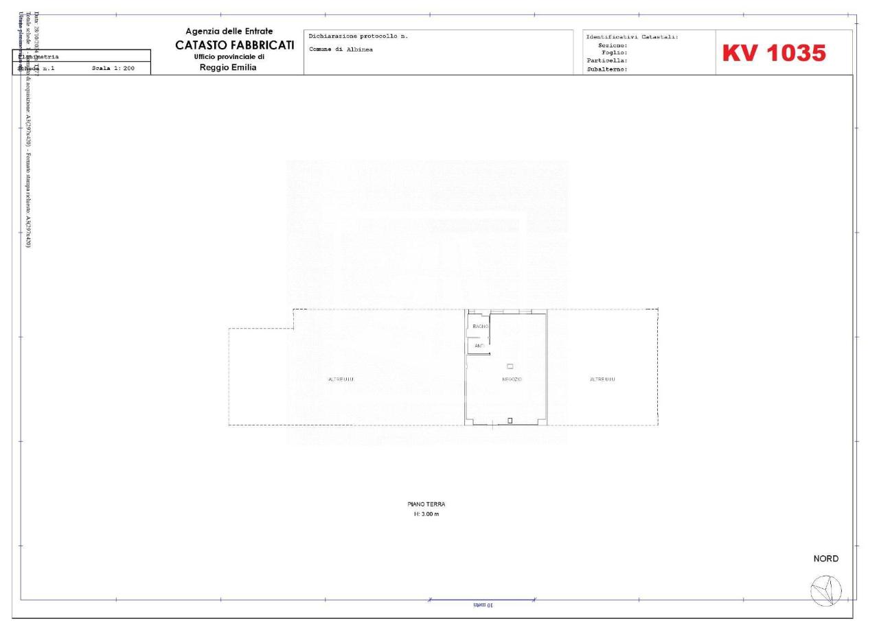 Negozio in Via Crocioni 12, Albinea, {3} - Planimetria 1