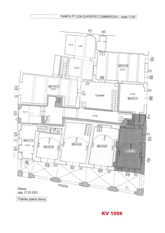 Negozio in Via Luciano Fornaciari 3, Reggio Emilia, {3} - Planimetria 1