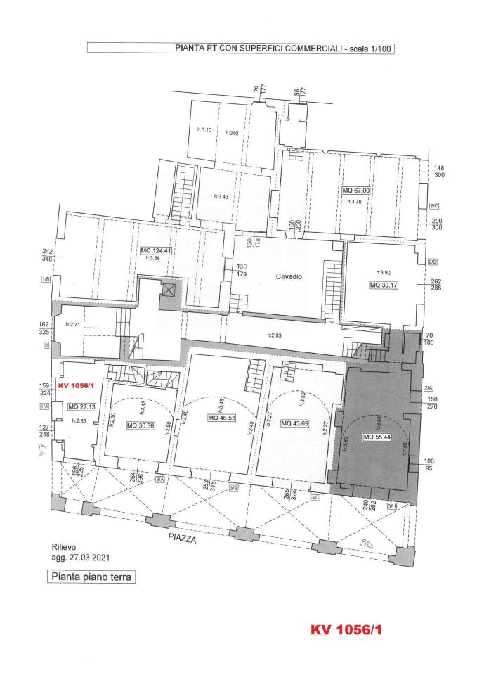 Negozio in Via Luciano Fornaciari 3, Reggio Emilia, {3} - Planimetria 1