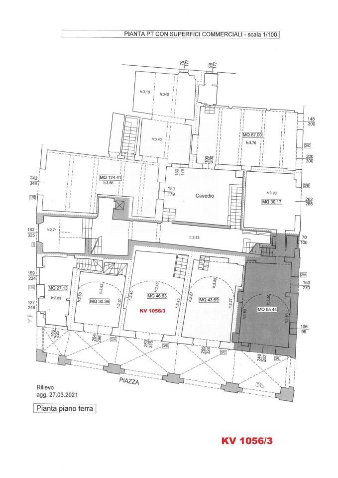 Negozio in Via Luciano Fornaciari 3, Reggio Emilia, {3} - Planimetria 1