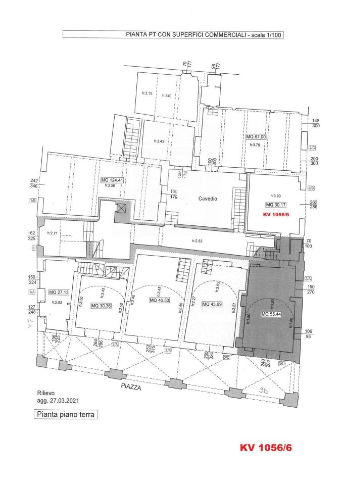 Negozio in Via Luciano Fornaciari 3, Reggio Emilia, {3} - Planimetria 1