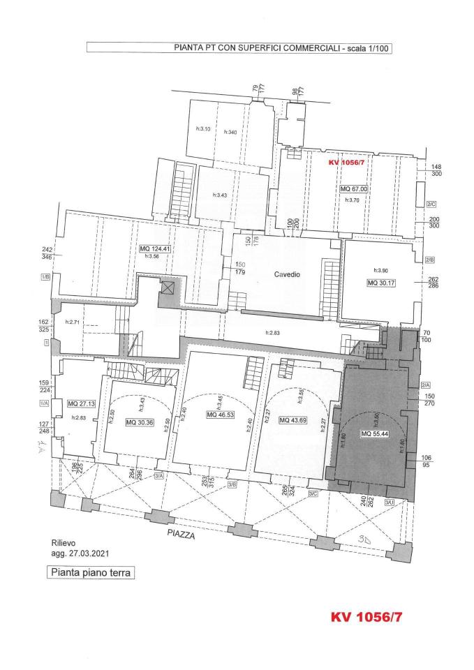Negozio in Via Luciano Fornaciari 3, Reggio Emilia, {3} - Planimetria 1