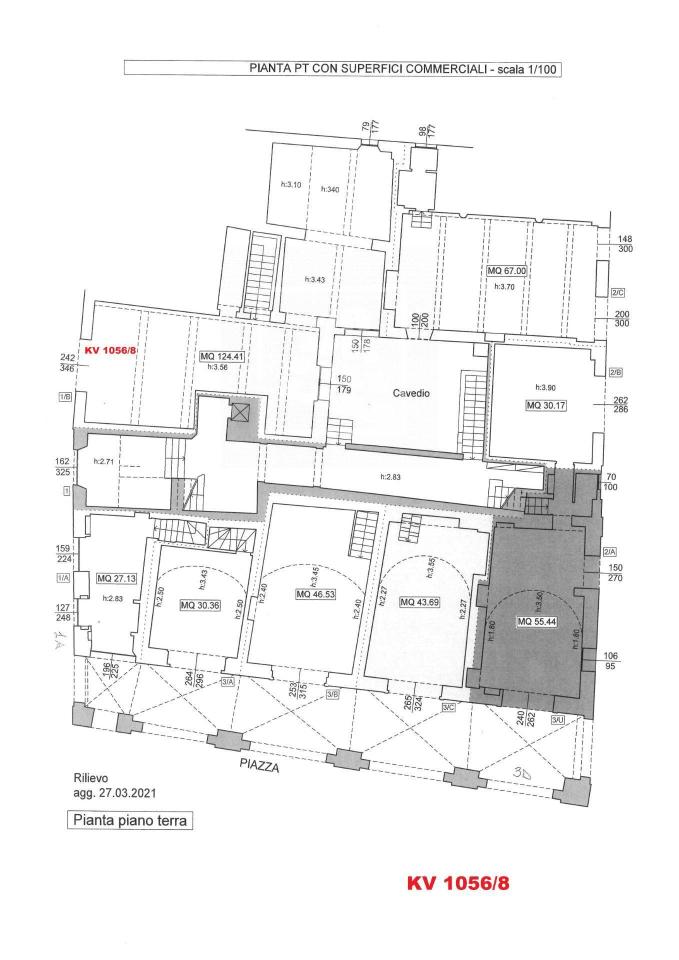 Negozio in Via Luciano Fornaciari 3, Reggio Emilia, {3} - Planimetria 1