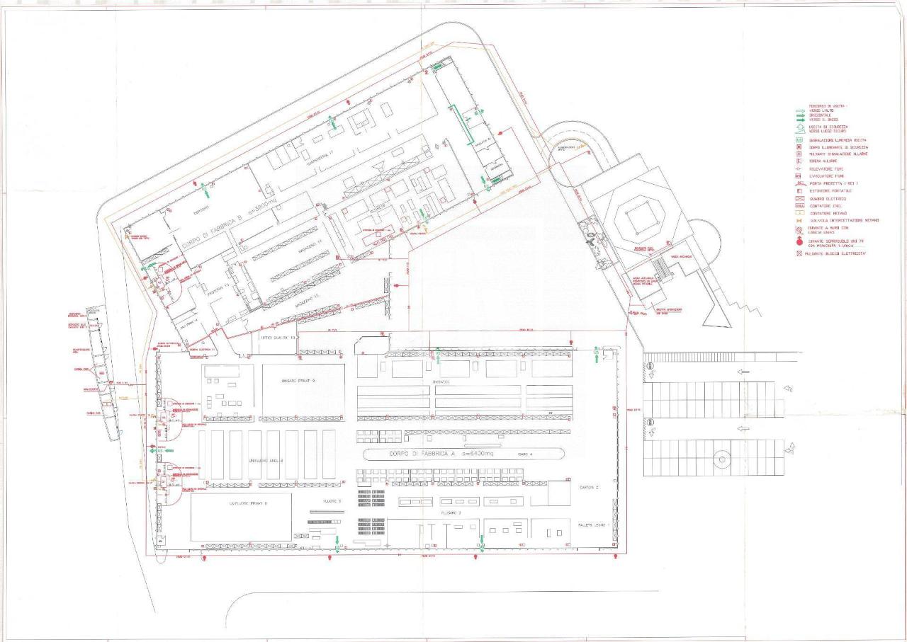 Capannone in Via Bartolomeo Riva 12, Piacenza, {3} - Planimetria 1