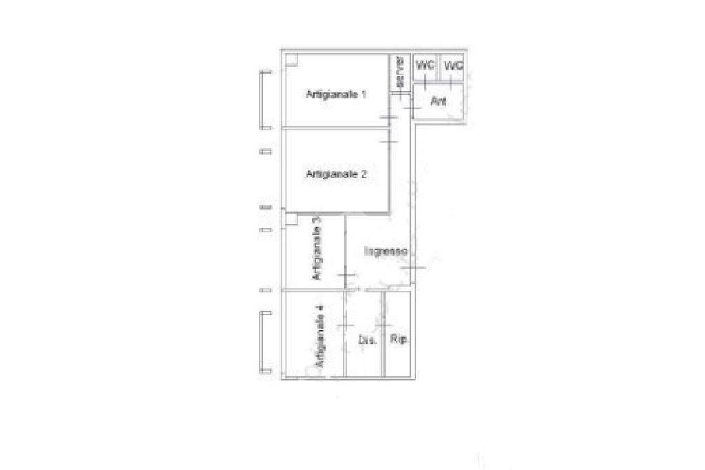Ufficio in Corso Stati Uniti, Padova, {3} - Planimetria 1