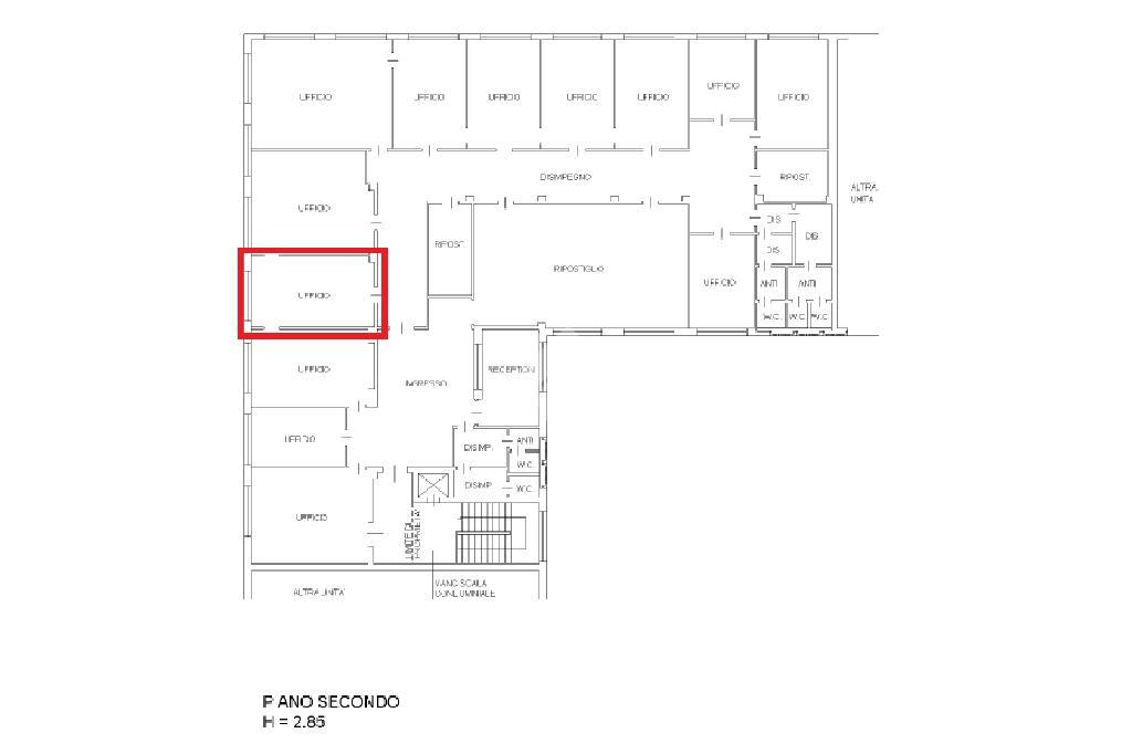 Ufficio in Via Trieste 2, Padova, {3} - Planimetria 1