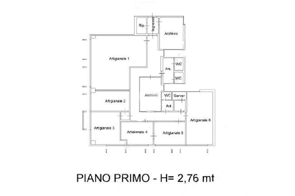 Ufficio in Corso Stati Uniti 1, Padova, {3} - Planimetria 1