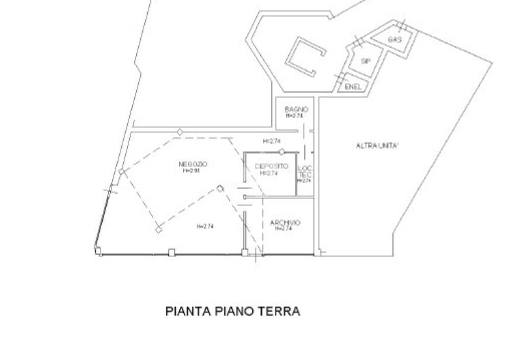 Negozio in Via Giorgione 4, Camposampiero, {3} - Planimetria 1
