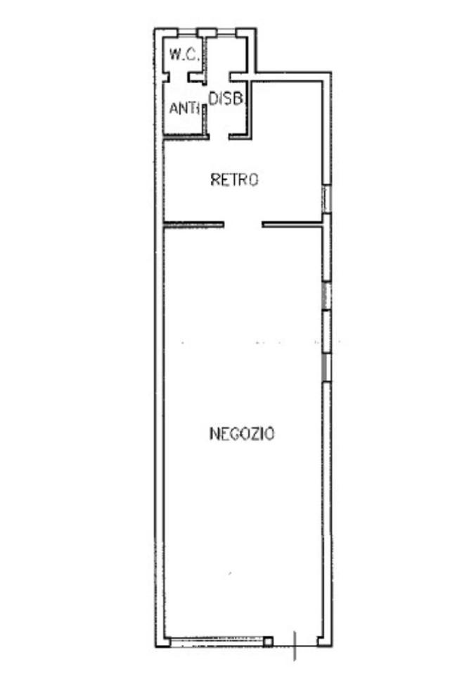 Negozio in Via Ugo Foscolo 23, Saonara, {3} - Planimetria 1