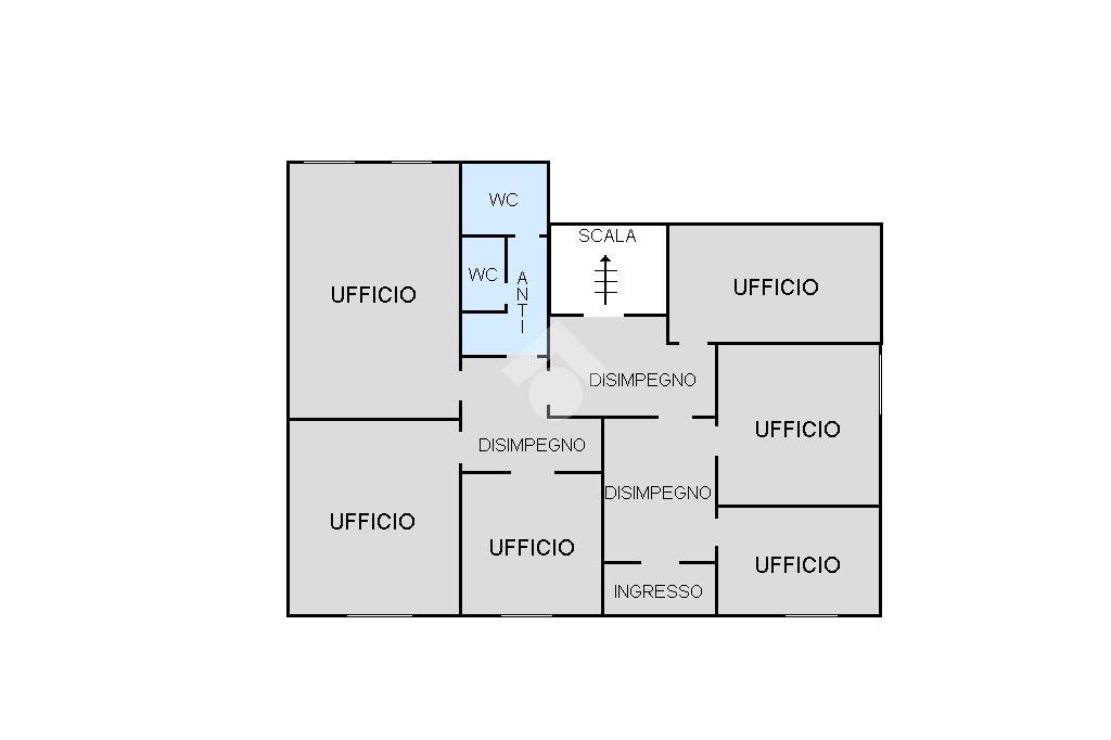 Ufficio in Via S. Massimo 70, Padova, {3} - Planimetria 1