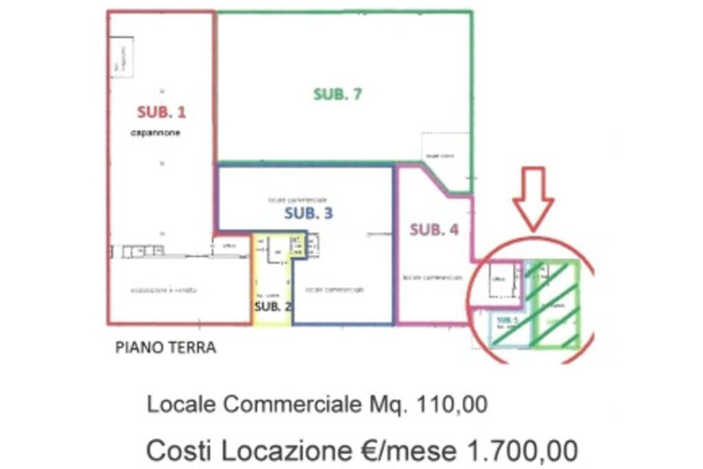 Negozio in Via Pontina 31200, Pomezia, {3} - Planimetria 1