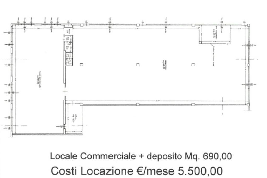 Negozio in Via Pontina 31200, Pomezia, {3} - Planimetria 1
