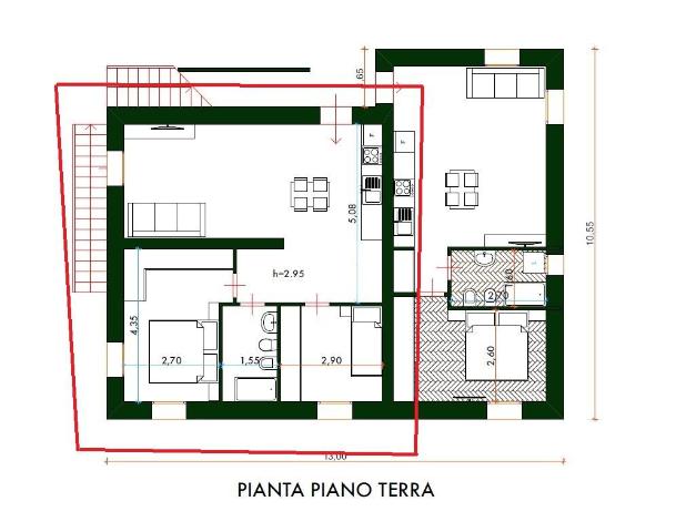 3-room flat in Via Santa Caterina 1, San Marino - Photo 1