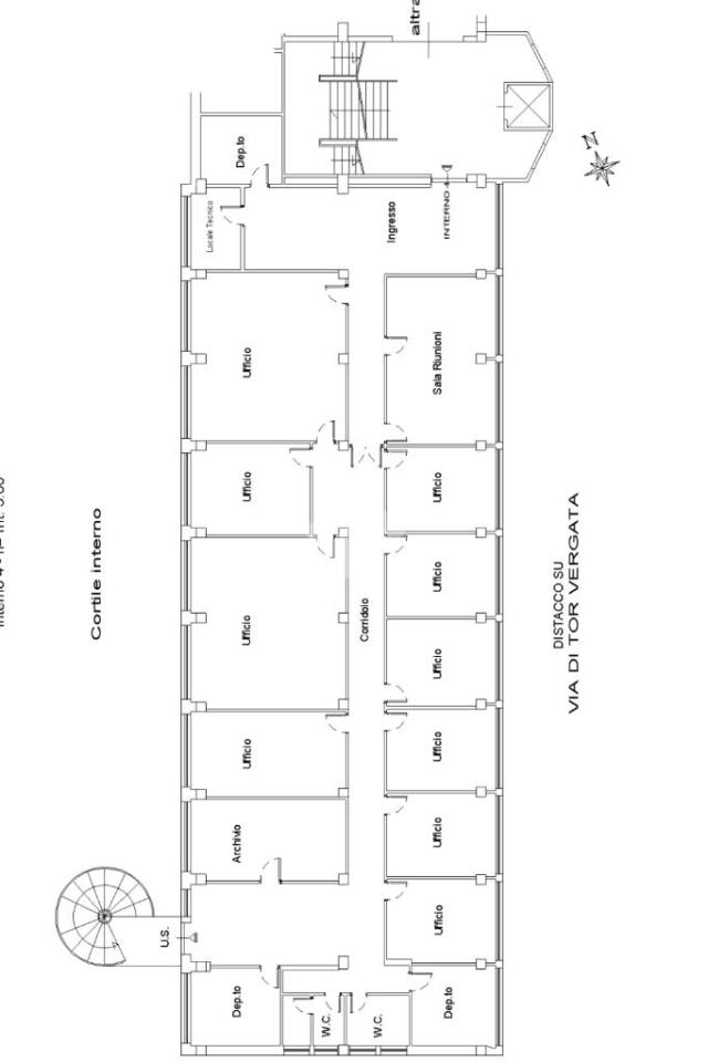 Ufficio in Via di Tor Vergata 440, Roma, {3} - Planimetria 1