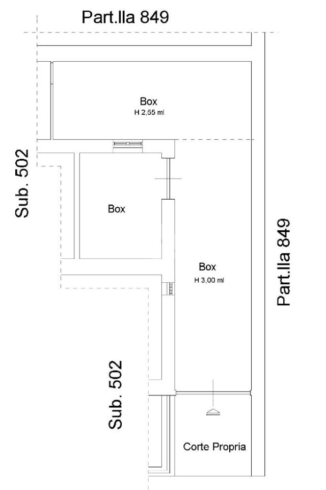 Magazzino in Vicolo Cave di Peperino, Marino, {3} - Planimetria 1