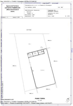 Magazzino in Via Fratelli Rizzi 16/B, Proserpio, {3} - Planimetria 1