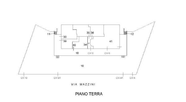 Negozio in Via Giuseppe Mazzini 4, Montelabbate, {3} - Planimetria 1