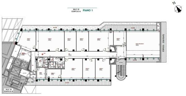 Ufficio in Via Sile 18, Milano, {3} - Planimetria 1
