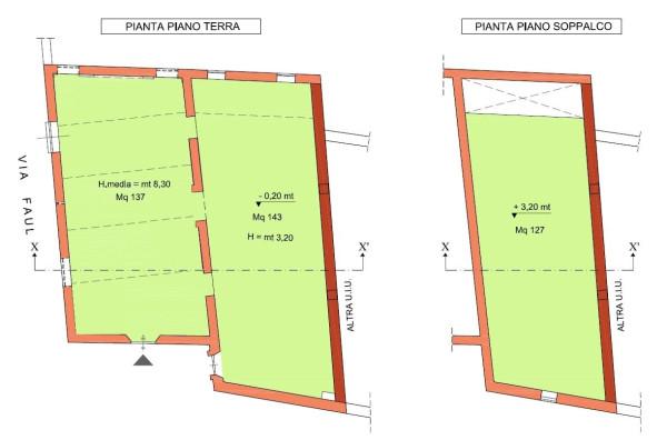 Negozio in Via Faul 5, Viterbo, {3} - Planimetria 1