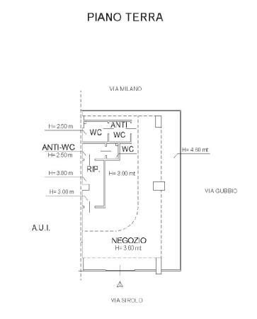 Negozio in Via Sirolo 10, Pesaro, {3} - Planimetria 1