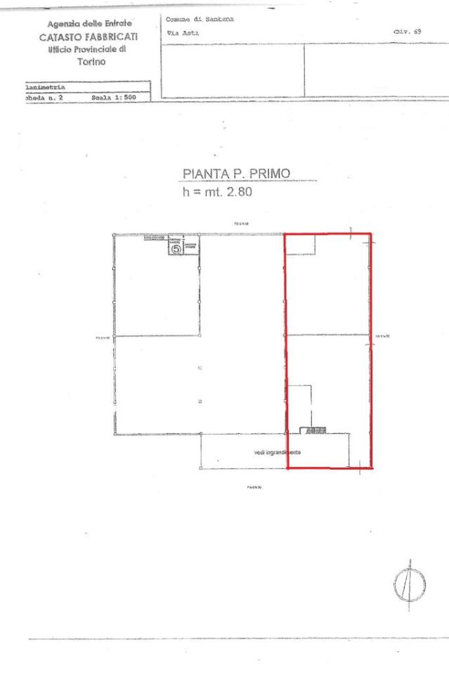 Capannone in Via Asti 69, Santena, {3} - Planimetria 1