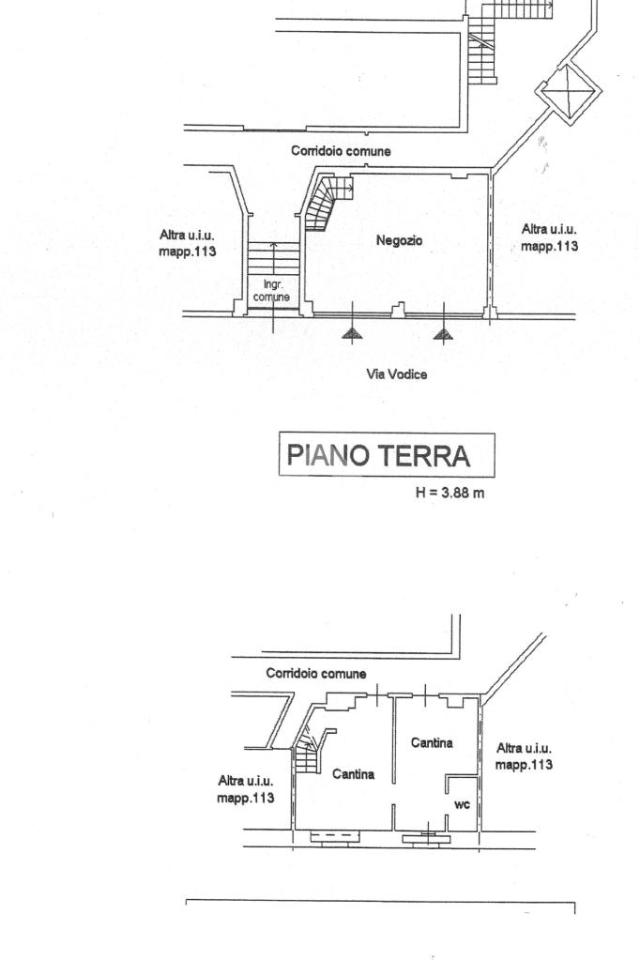 Negozio in Via Vodice 1, Milano, {3} - Planimetria 1
