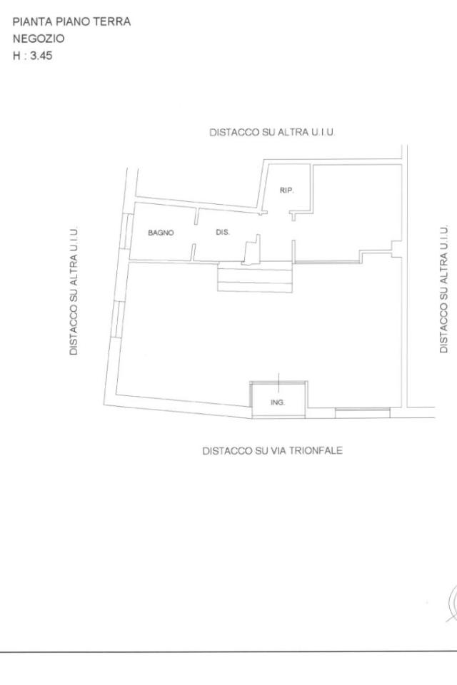 Negozio in Via Trionfale 7199, Roma, {3} - Planimetria 1