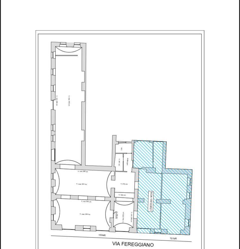 Palazzina commerciale in Via Fereggiano 153, Genova, {3} - Planimetria 1