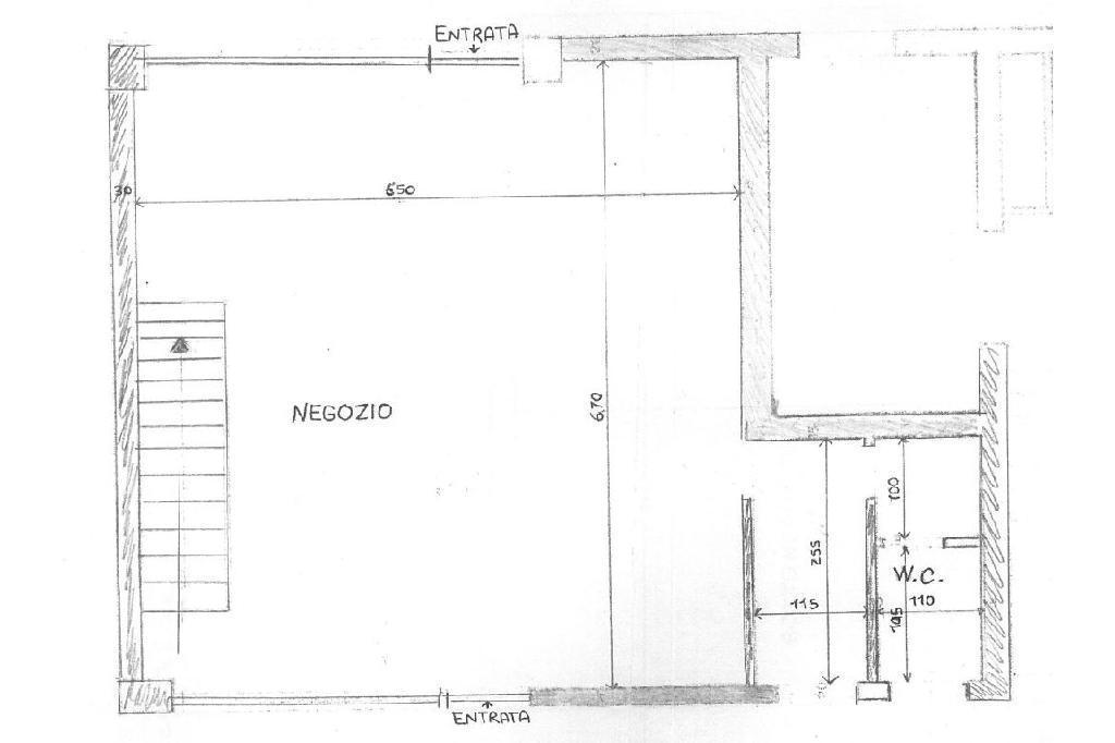 Negozio in Via Bligny 27, Brescia, {3} - Planimetria 1