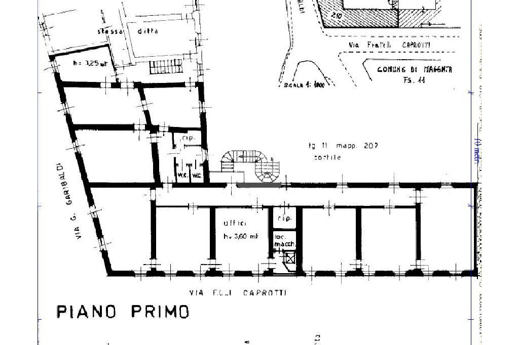 Ufficio in Via Fratelli Caprotti 5, Magenta, {3} - Planimetria 1