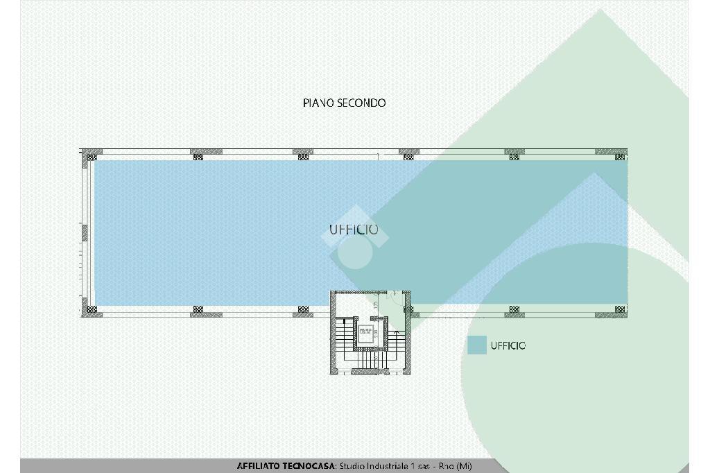Ufficio in Via Alcide De Gasperi 42, Bareggio, {3} - Planimetria 1