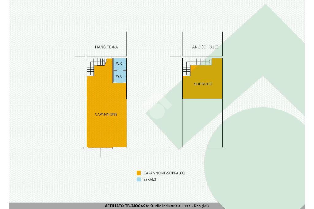 Capannone in Via Andrea Maria Ampere 6, Settimo Milanese, {3} - Planimetria 1