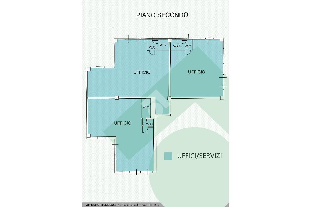Ufficio in Via Calvino Italo 7, Rho, {3} - Planimetria 1