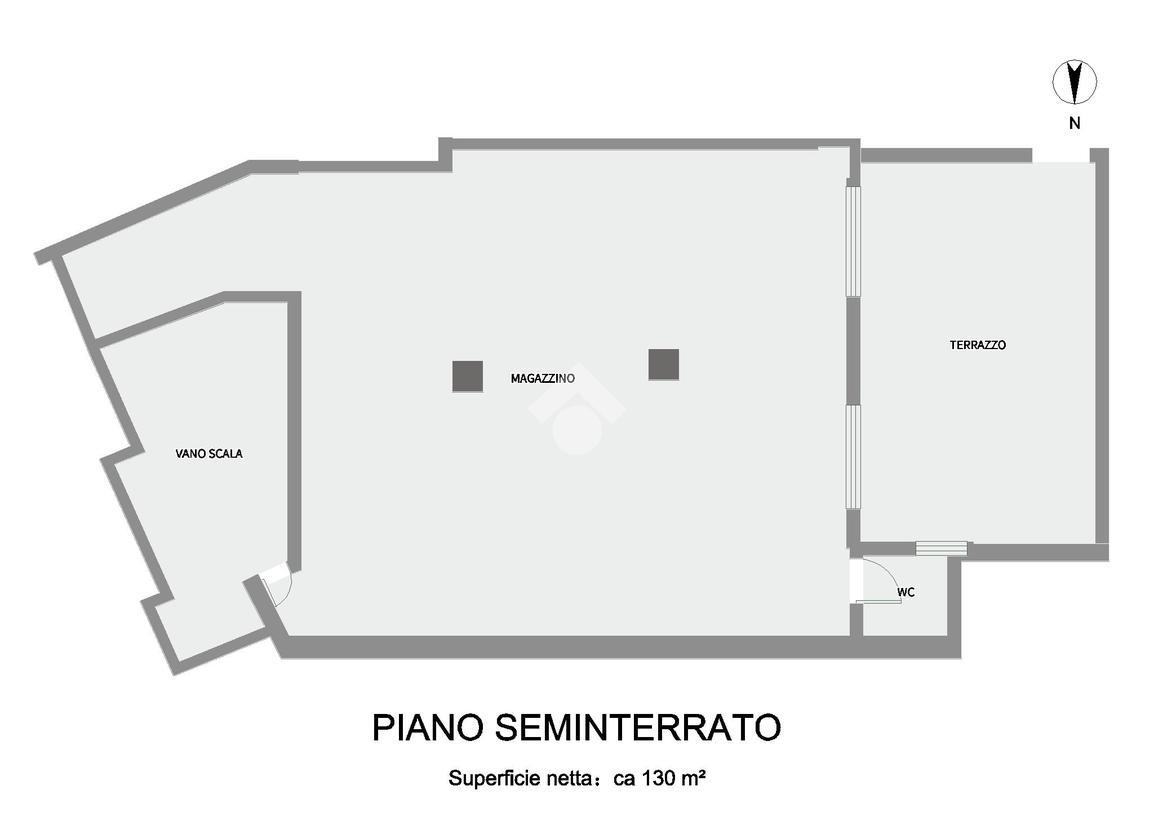 Magazzino in Via Sammaccio 33, Notaresco, {3} - Planimetria 1