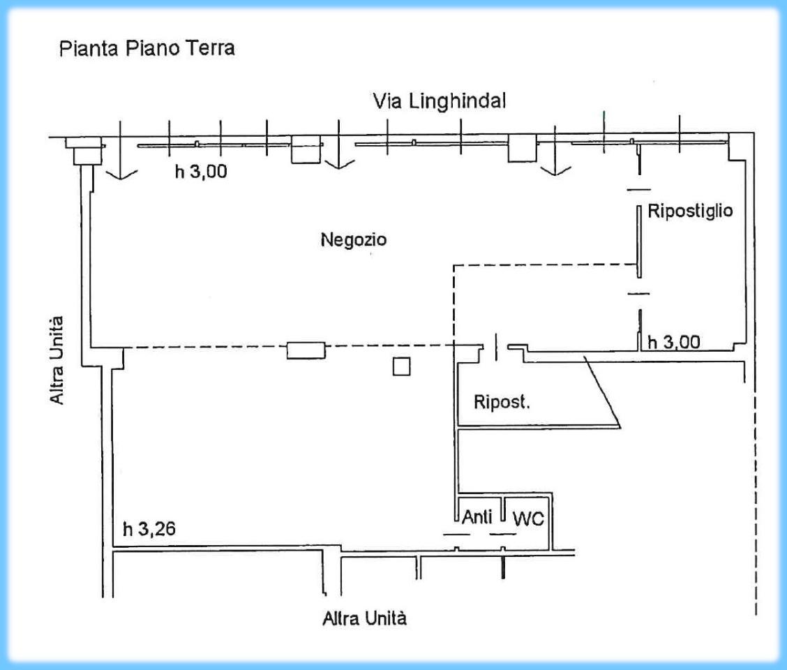 Negozio in Via Francesco Linghindal, Venezia, {3} - Planimetria 1