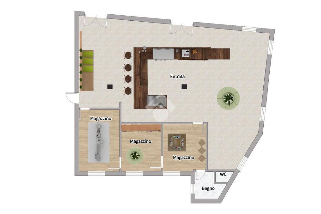 Negozio in Via Donato Bramante 31, Loreto, {3} - Planimetria 1
