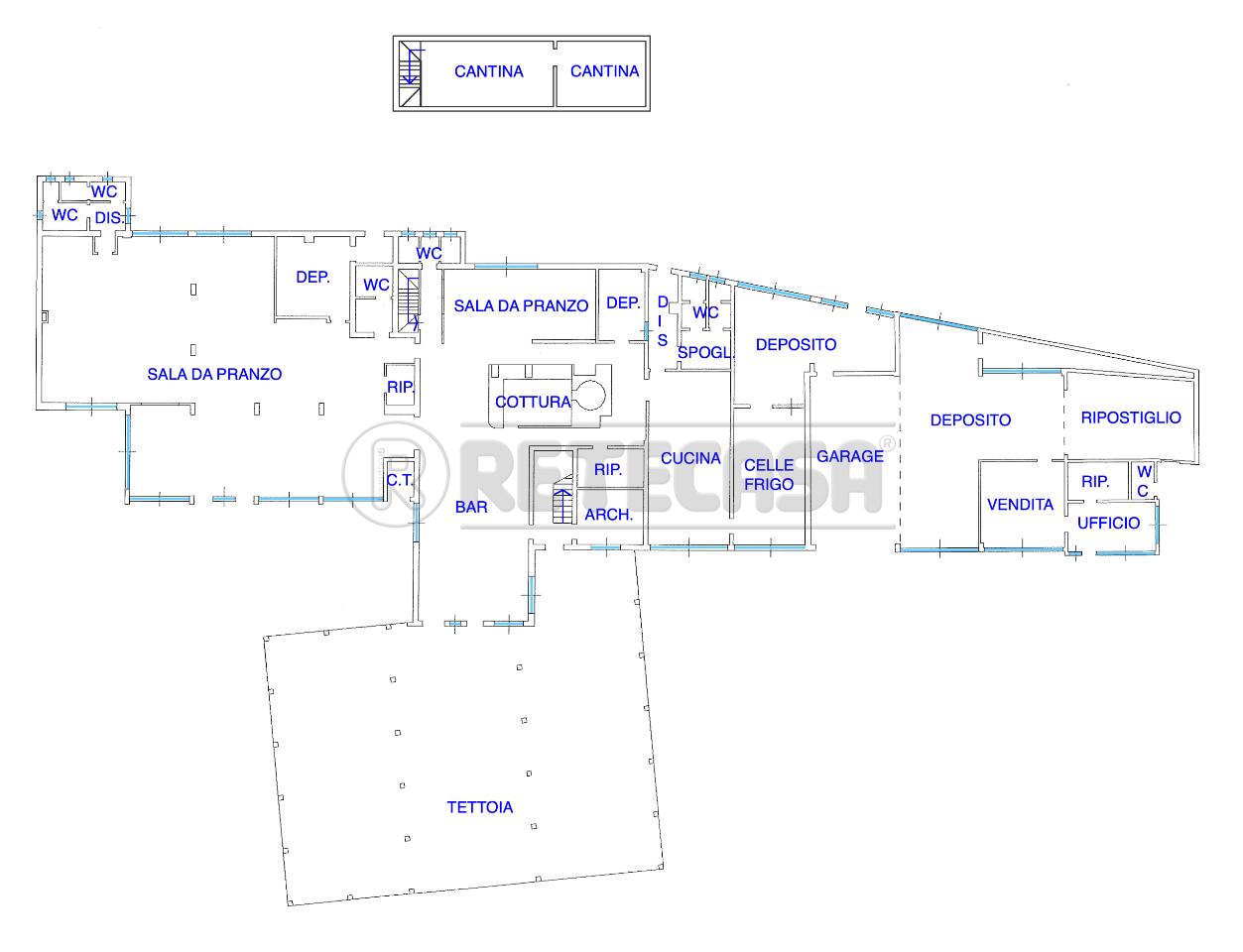 Palazzina commerciale in Via Matteotti 53, Osoppo, {3} - Planimetria 1
