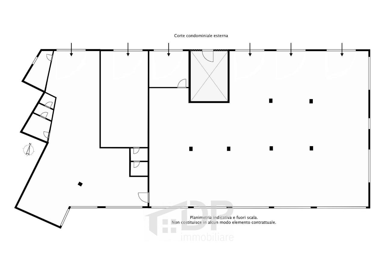 Negozio in Via Giovanni XXIII, Palombara Sabina, {3} - Planimetria 1